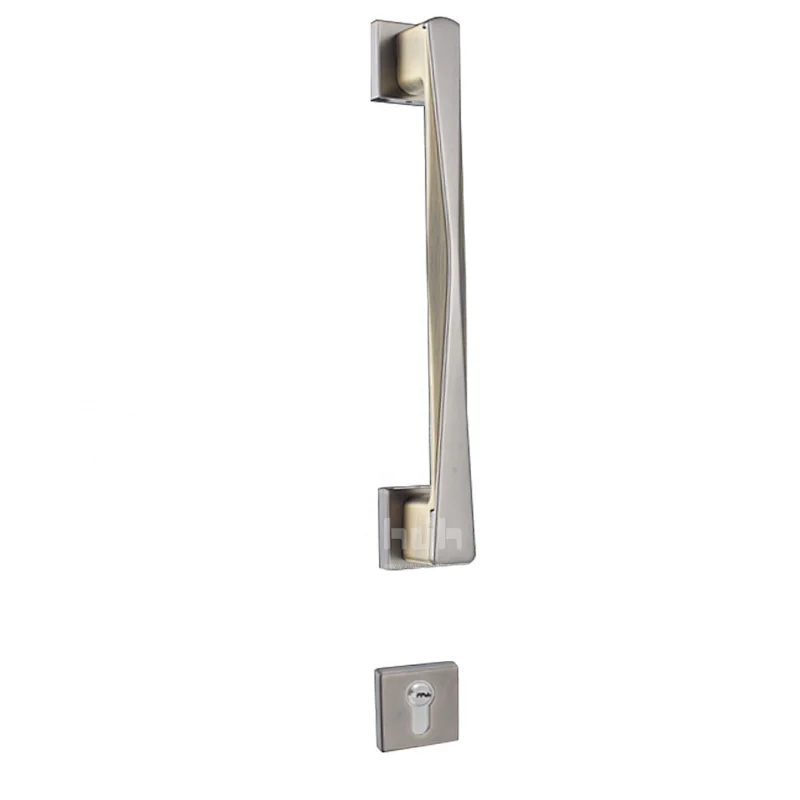 Big Sales Zamak Double Pull Door Pull Handle With Lock