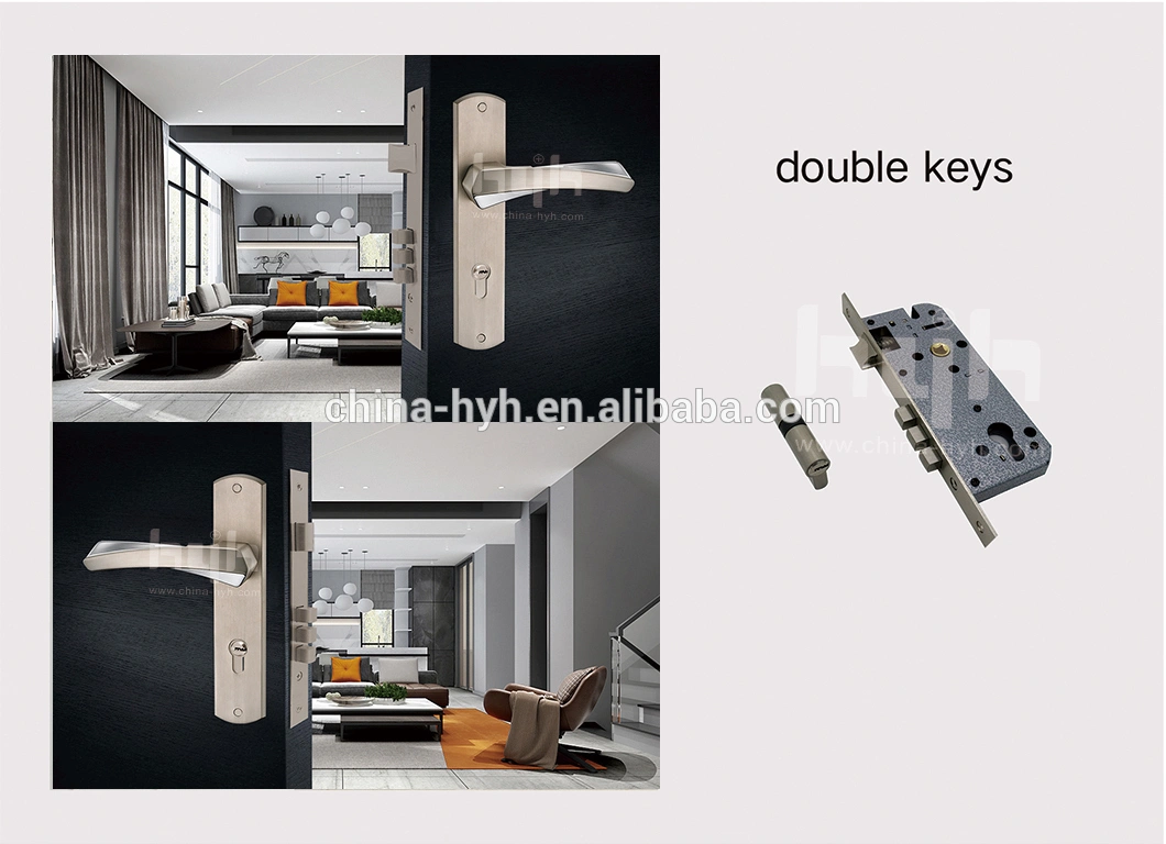 Wooden Door Lever With Plate
