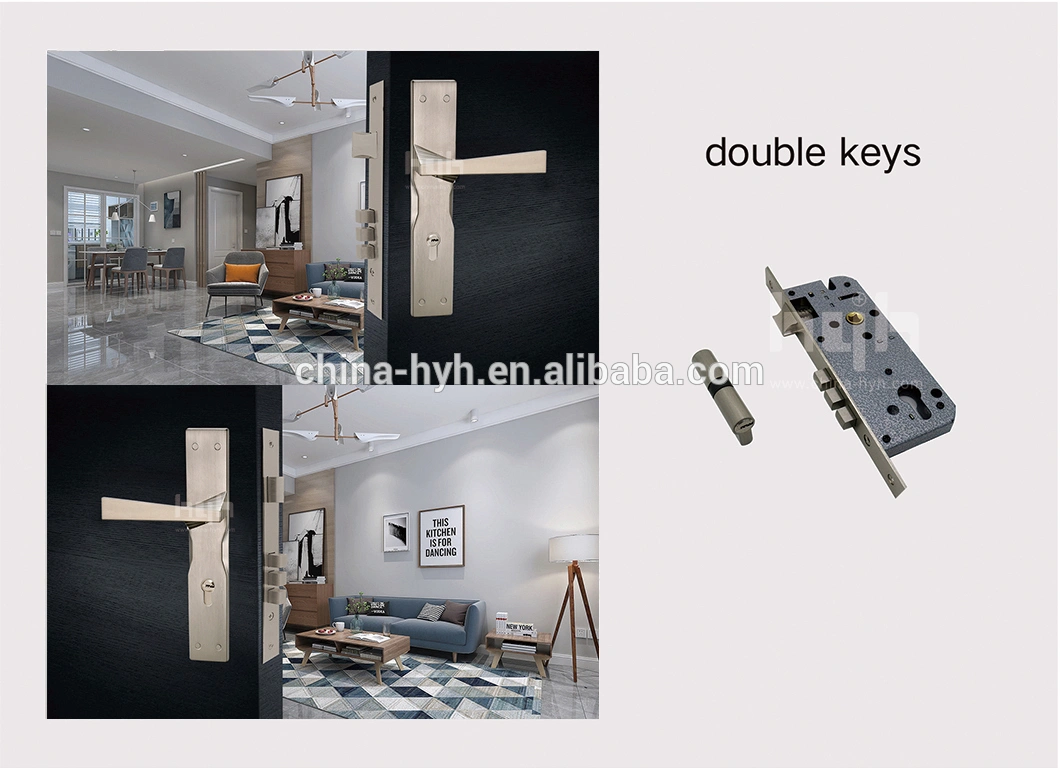 Customized lever door handles with backplate