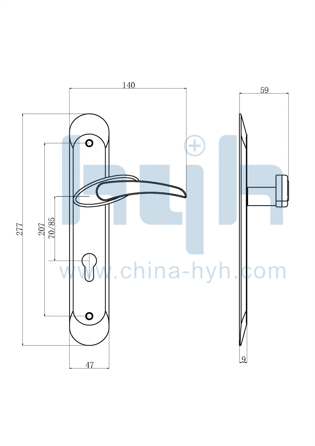 Wholesale home secure door handles