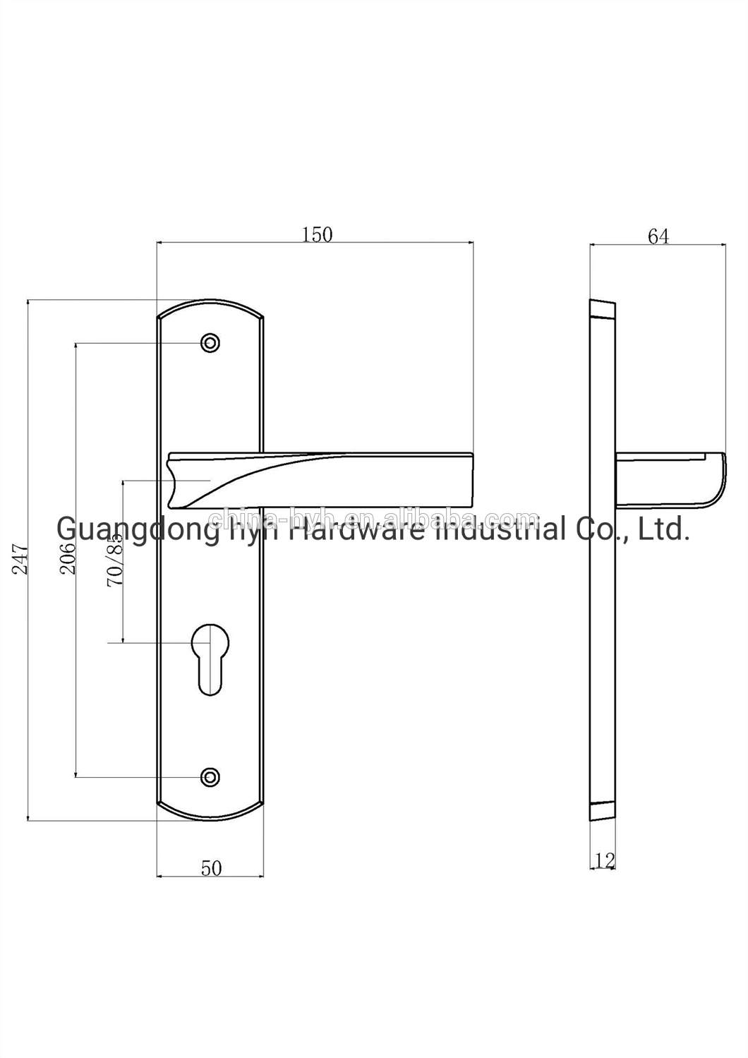 zinc alloy door handle for sale