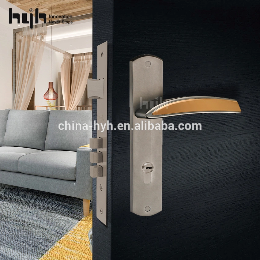 China interior door handle with key lock