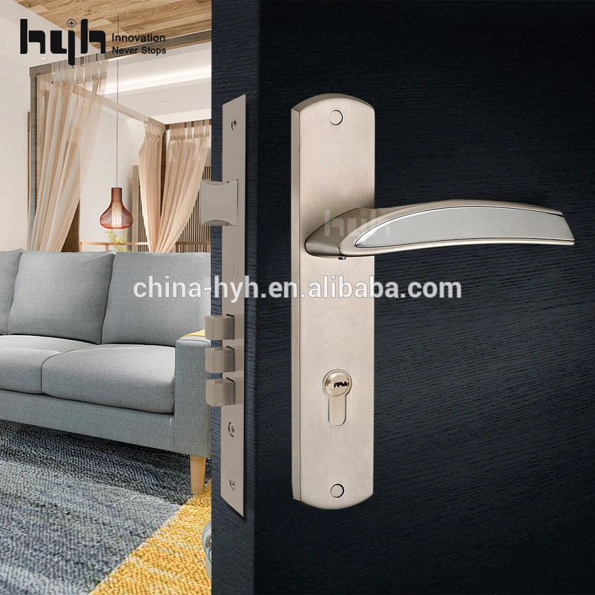 Customized interior door handle with key lock
