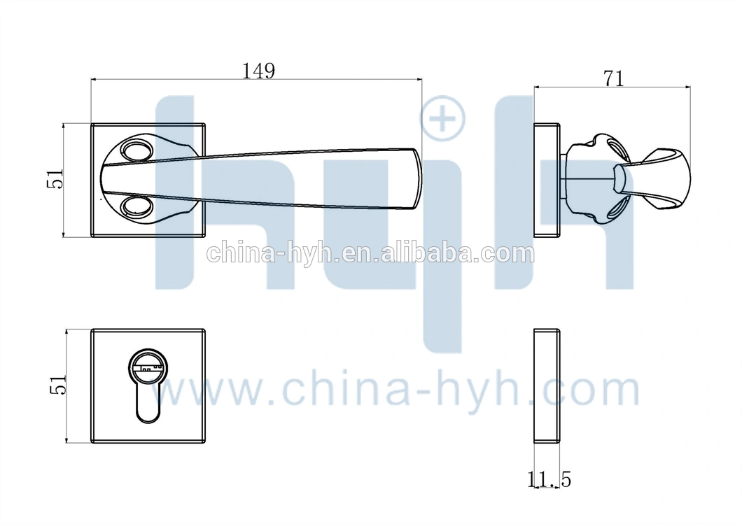 Zinc Alloy Interior Door Lock factory
