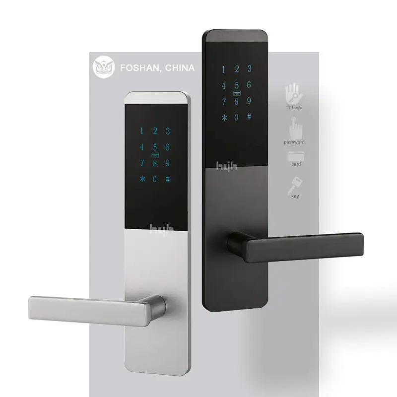Good Quality Simple Aluminium Material Smart Lock Door, Card Key Apartment Door Lock rfid With Password TTLock