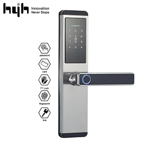 Stainless Steel Fingerprint Wifi Apartment Intelligent Password Door Lock