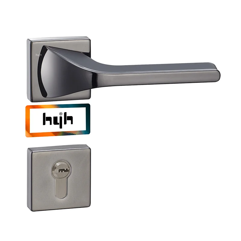 Handle Luxury Security Gold System Bathroom Manufacture Door Lock For Hotel