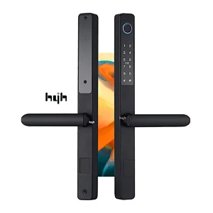 Electric Fingerprint Smart Tuya App Digital Small Glass Sliding Door Lock