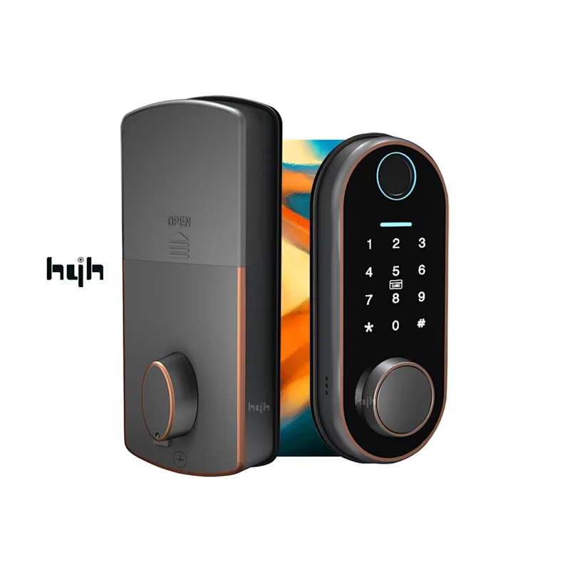 Fingerprint Digital Key Card Security Home Smart Deadbolt Door Lock