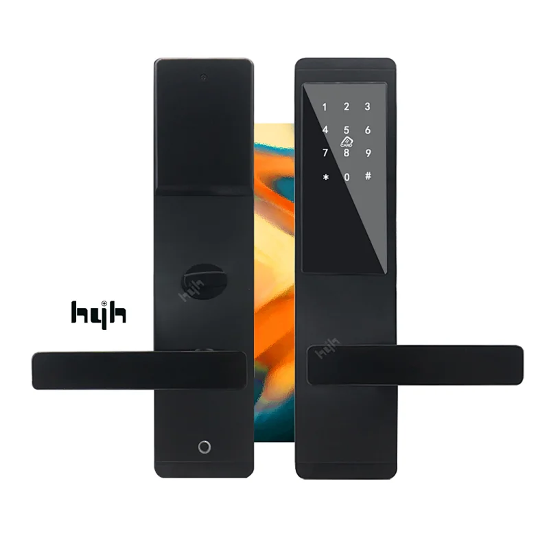 Handle Digital Keyless Entry Front Electronic Smart Security Door Lock