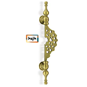 Double Sided Door Pull Handle Antique Style Brass Exterior Door Handle