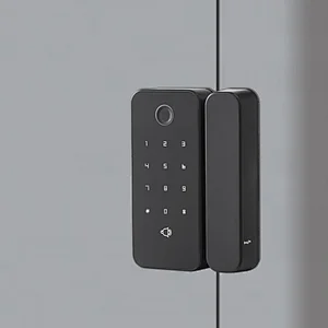 Fingerprint Digital Key Card Security Home Smart Glass Door Lock For Office