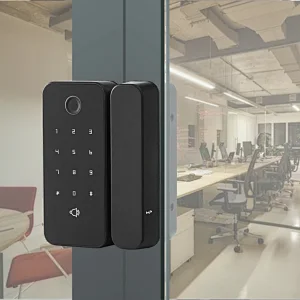 Fingerprint Digital Key Card Security Home Smart Glass Door Lock For Office