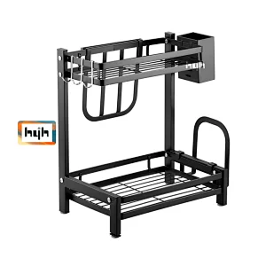 kitchen wall rack aluminium Wall mounted kitchen storage utensils storage rack