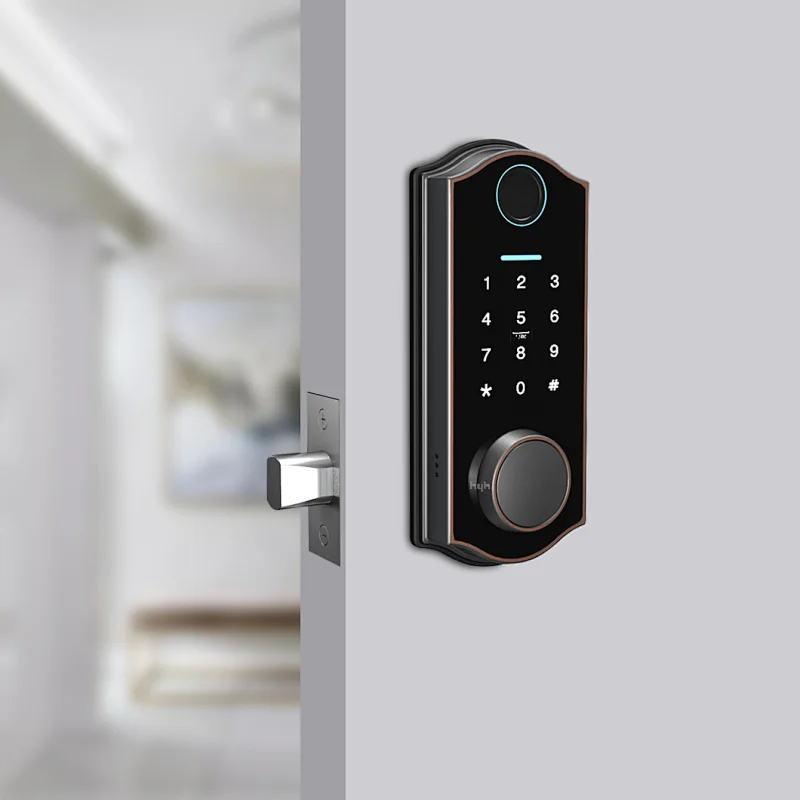 Key Card App Bluetooth Password Fingerprint Digital Home Smart Door Knob Lock
