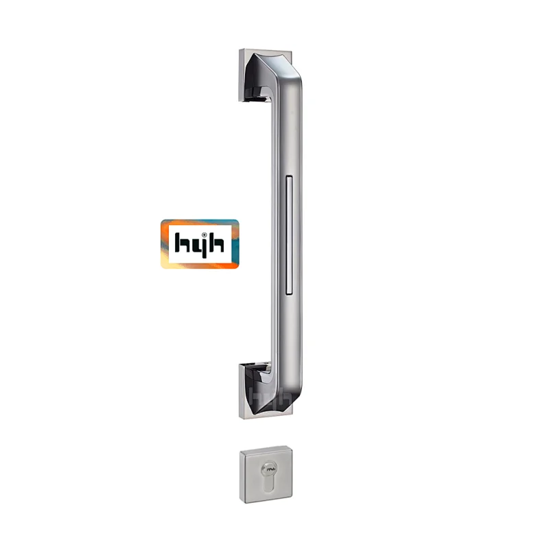 Zinc Alloy Nice Front Lever Front Door Pull Handles With Lock