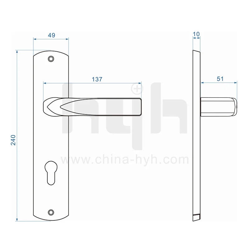 Hot Sell Home Security Quality-assured New European Plate Door Lock