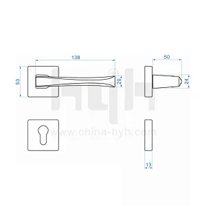 Zinc Alloy New Style European Best Products Safety Lock Sets Levers Door Handle Lock