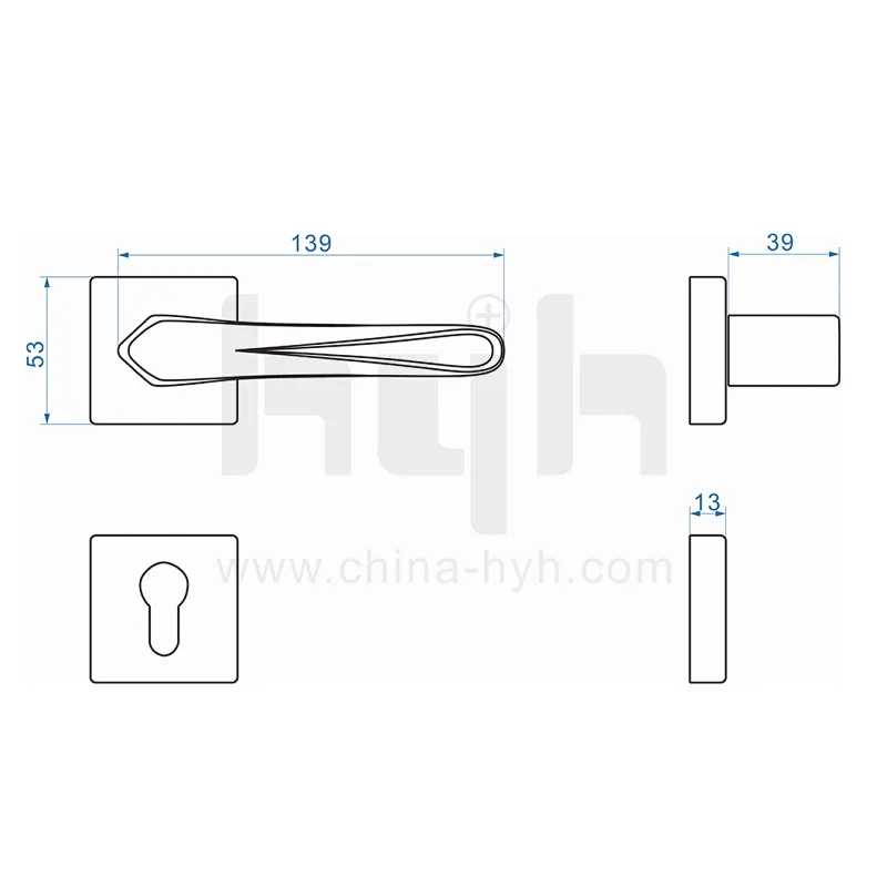 Wooden Mortise Door Handle With Key Lock ,Double Sides Wood Door Lock Price Entrance Door Lock Set