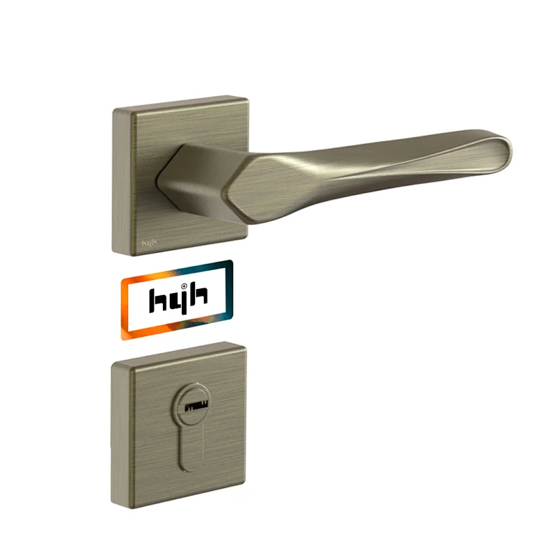 Wooden Mortise Door Handle With Key Lock ,Double Sides Wood Door Lock Price Entrance Door Lock Set