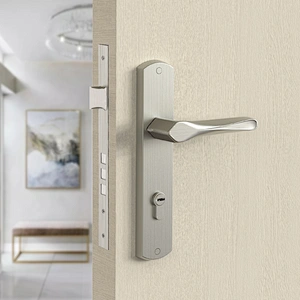 Hot Sales Zinc Alloy Easy To Install Brushed Good Choice Safe Plate Door Handle