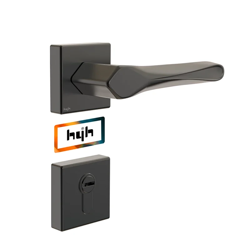 Wooden Mortise Door Handle With Key Lock ,Double Sides Wood Door Lock Price Entrance Door Lock Set