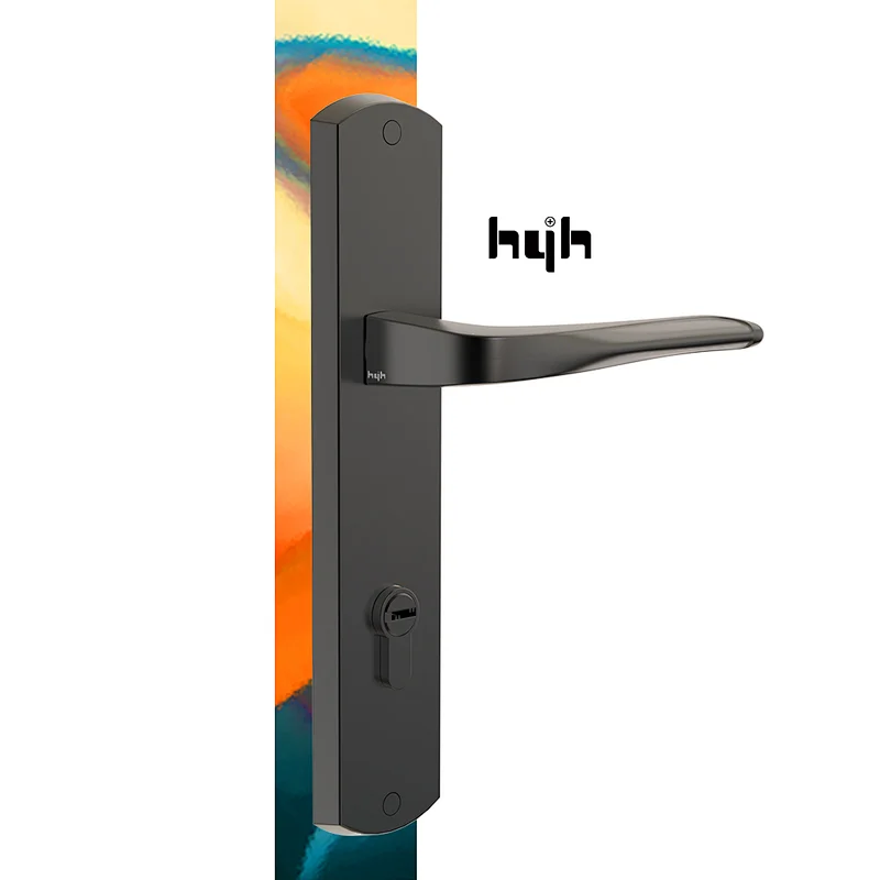 Lever Mortise Lock Door Handle For Security Door With Plate Lock