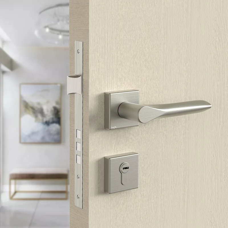 Room high security exterior door lock Home Door Lock With Key, Interior door levers with lock modern