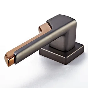 hyh Rose Gold Internal Round Door Handle/ Lock Front Door Handle Lock Set Luxury Matt Black Door Handle With Lock