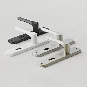 Guangdong-hyh Hardware One Piece Brush Matt-Black Modern Lever Plate Door Handle