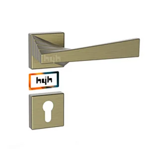 hyh New Zinc Alloy Leverset Industrial Door Handles For Exit Door Outside Exterior Door