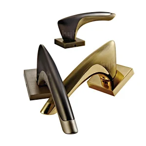 hyh Zinc Alloy Heat Resistant Metal Door Handle,Inner Door Handles Lever Brushed Nickel Privacy Dummy Door Handle