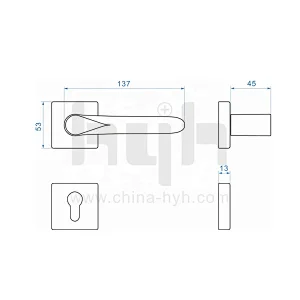 Guangdong-hyh  Good Quality New Style One Piece Rosette Wooden Door