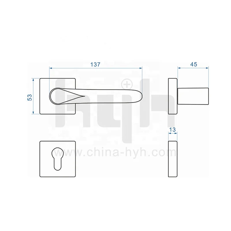 Guangdong-hyh  Good Quality New Style One Piece Rosette Wooden Door