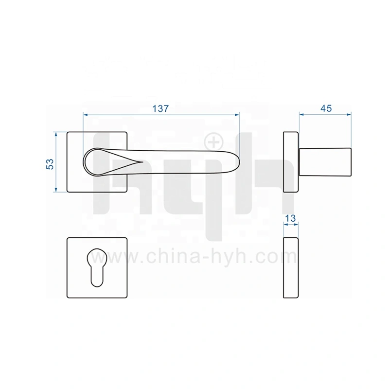 Guangdong-hyh  Good Quality New Style One Piece Rosette Wooden Door