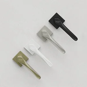 Guangdong-hyh Hot Sale Zinc Alloy Wooden Door Lock Handle, Interior Door Handle Black For Home Doors