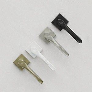 Guangdong-hyh Hot Sale Zinc Alloy Wooden Door Lock Handle, Interior Door Handle Black For Home Doors