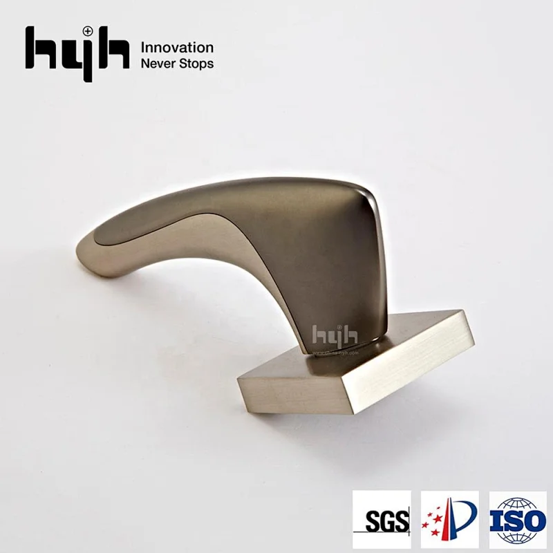 hyh Zinc Alloy Heat Resistant Metal Door Handle,Inner Door Handles Lever Brushed Nickel Privacy Dummy Door Handle