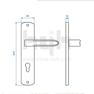 Guangdong-hyh Hardware Wholesale Price Popular Classical High Grade Door Handle For Apartment