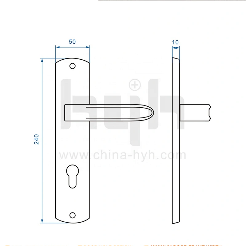 Guangdong-hyh Hardware Wholesale Price Popular Classical High Grade Door Handle For Apartment