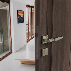 Guangdong-hyh Hardware Interior Traditional Wooden Lever Entrance Luxury handle Exterior Door Handle