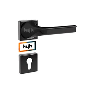 Guangdong-hyh Hardware Wooden Modern Interior  Door Handle black door handle