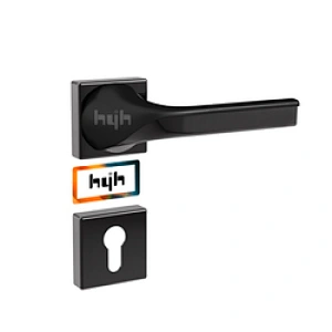 Guangdong-hyh Hardware Wooden Modern Interior  Door Handle black door handle