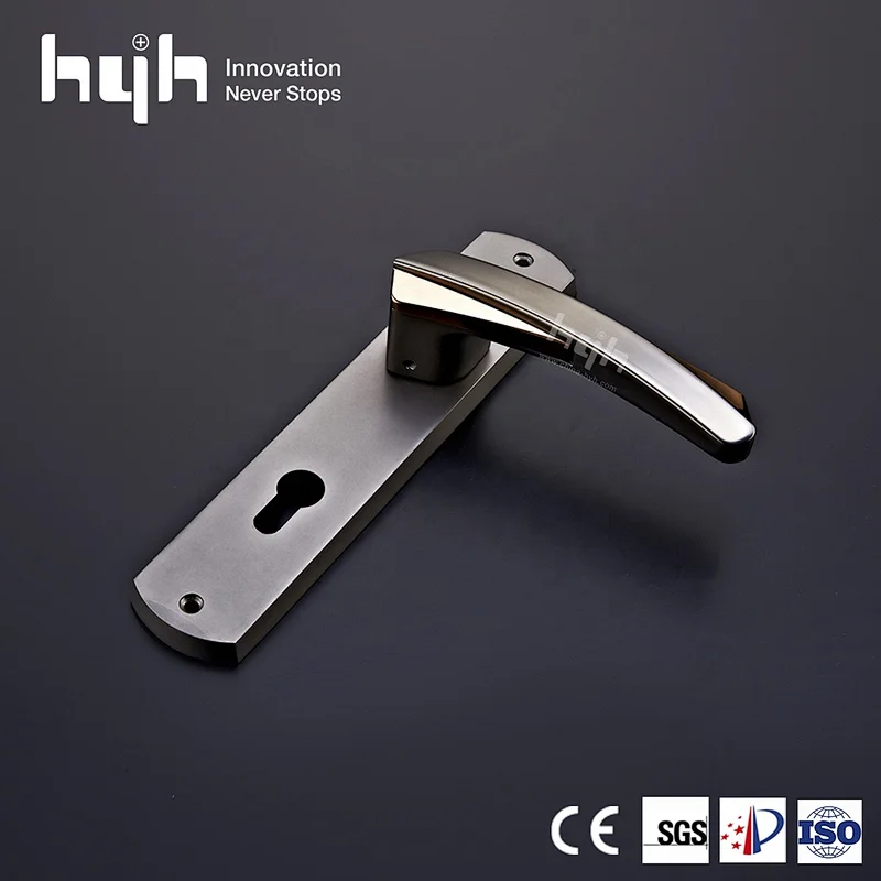 Newest Fashional Design Attractive Price Entrance Plate Wooden Lever Door Handle