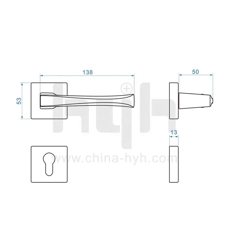 Guangdong-hyh hardware Factory Best Selling New Heavy Duty Famous Design Rosette Door Handle