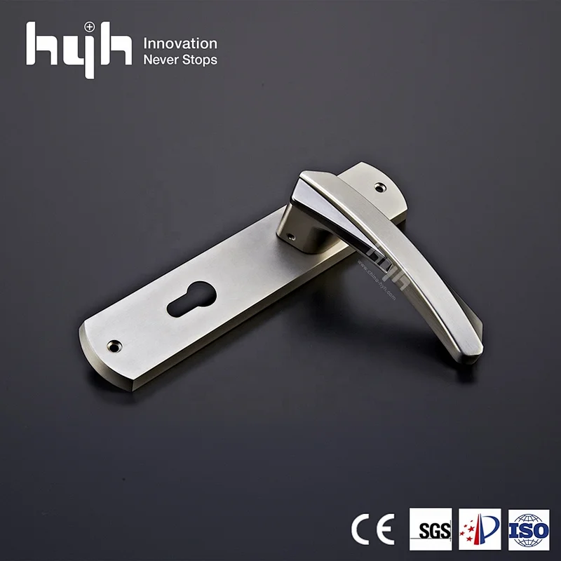 Newest Fashional Design Attractive Price Entrance Plate Wooden Lever Door Handle