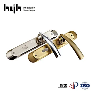 New Patent Design Fashion Modern Zinc Security Plate door Lock Handle