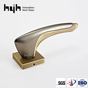 hyh Zinc Alloy Heat Resistant Metal Door Handle,Inner Door Handles Lever Brushed Nickel Privacy Dummy Door Handle