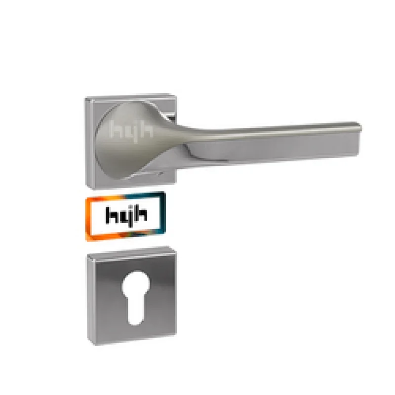 Guangdong-hyh Hardware Wooden Modern Interior  Door Handle black door handle