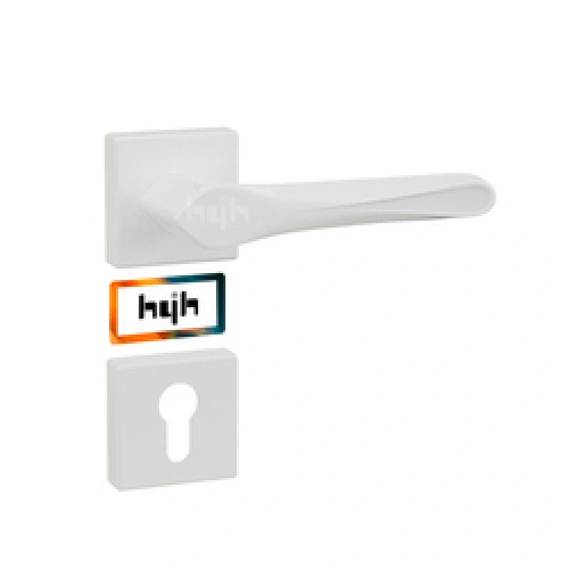 Guangdong-hyh Hot Sale Zinc Alloy Wooden Door Lock Handle, Interior Door Handle Black For Home Doors